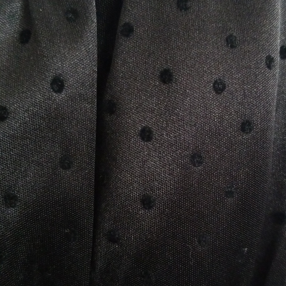 Black Swiss Dot Dress - Picture 4 of 7